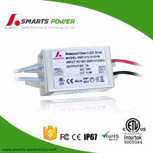 o CE ET67 do UL ET do IP67 enumerou a CA de 230v 110v ao transformador conduzido dc de 12v DC 9w 12w